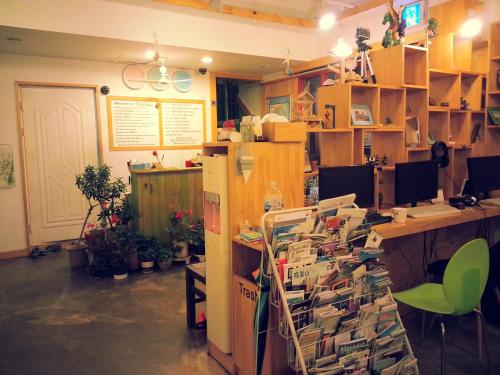 Χώρος καθιστικού στο Blue Backpackers Hostel