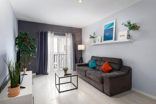 Χώρος καθιστικού στο Modern Ensuite Rooms in Shared Apartment Near Balluta Bay Sliema Gzira