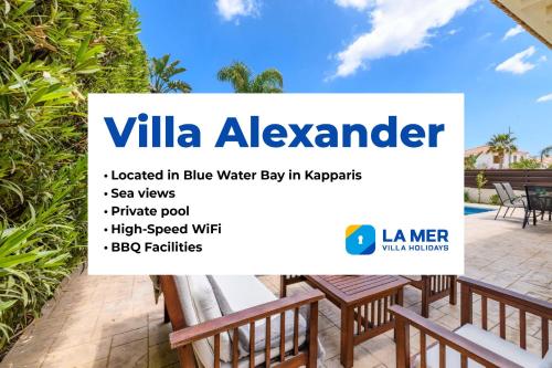 Certificat, premi, rètol o un altre document de Villa Alexander