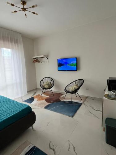 Televisyen dan/atau pusat hiburan di Central home Cagliari