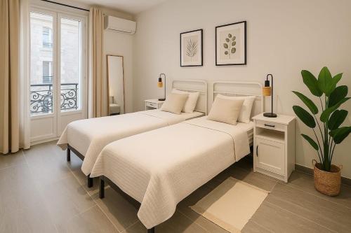 Magnifique appartement 3 grandes chambres au coeur de Nice au calme absolu