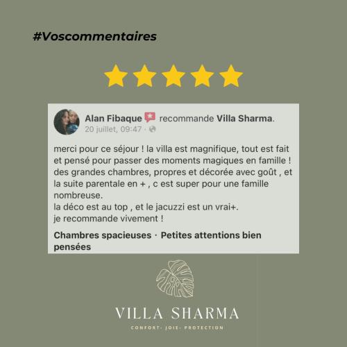 a screenshot of the alka sharma website at Villa Sharma 5* : Détente et bien être. in Saint-Pierre