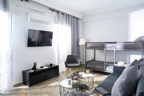 Μια τηλεόραση ή/και κέντρο ψυχαγωγίας στο Venus Metro Suite