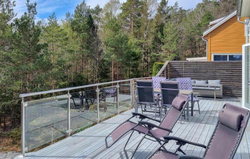 Balkoni atau teres di Pet Friendly Home In Risør