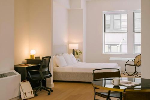 Posezení v ubytování Sonder by Marriott Bonvoy One Platt Apartments Financial District