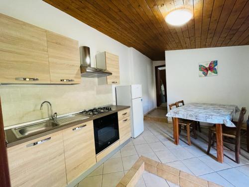 Kuchyň nebo kuchyňský kout v ubytování Villa Garden