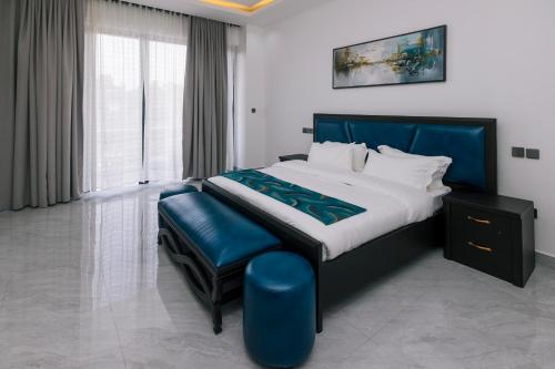 Ένα ή περισσότερα κρεβάτια σε δωμάτιο στο Imela Apartments