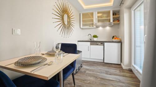 Dapur atau dapur kecil di Gurtdeel Dünen-Suite