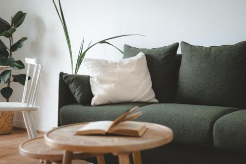 L'escapade appartement 4 persにあるシーティングエリア
