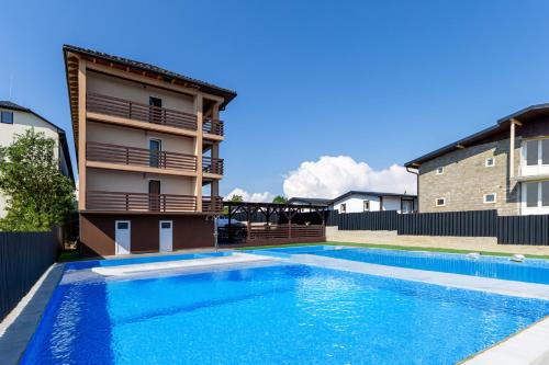 Bazén v ubytování Hotel Halas nebo v jeho okolí