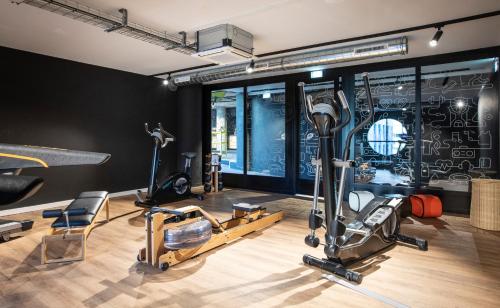 Fitness centrum a/nebo fitness zařízení v ubytování Novotel Annecy Centre