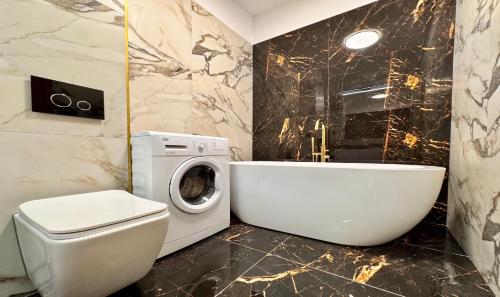 Un baño de Apartamenty Marea Rentals Beniowskiego Ustka