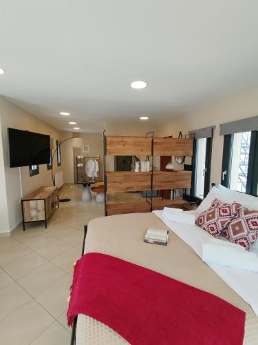 ISLAND Time Deluxe Apartment Downtown 3 floorsにあるテレビまたはエンターテインメントセンター