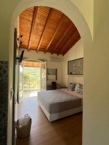 Postel nebo postele na pokoji v ubytování Villa Flower