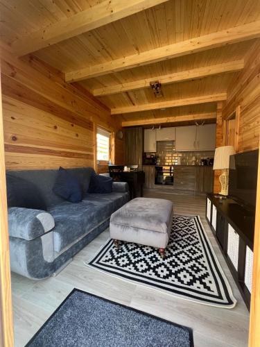 a living room with a couch and a table at The Greenbanks Escape in Killarney