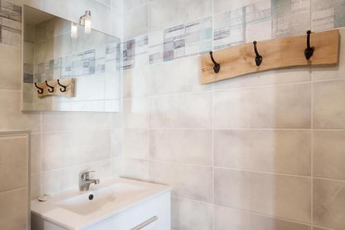 Koupelna v ubytování Auberge l'Estoilies