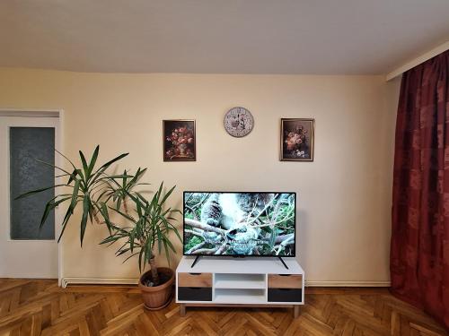 Televizorius ir (arba) pramogų centras apgyvendinimo įstaigoje Autentic