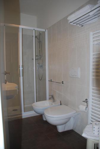 Koupelna v ubytování Hotel Primula