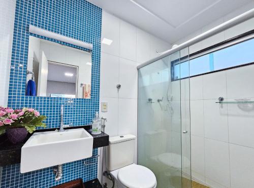 Koupelna v ubytování Casa Completa na Beira-Mar de Tamandaré - Praia dos Carneiros