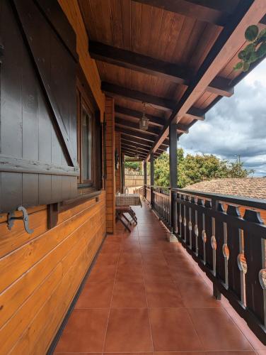 Balkón nebo terasa v ubytování Apartamentos Cobres Rural