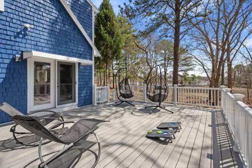 Μπαλκόνι ή βεράντα στο Cozy Riverfront Stay in Wareham