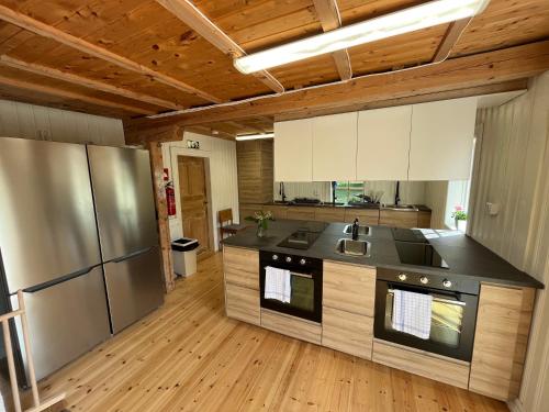 Kuchyň nebo kuchyňský kout v ubytování Glamping Julared