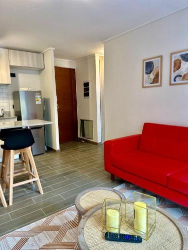 Η κουζίνα ή μικρή κουζίνα στο Departamento Central y cómodo