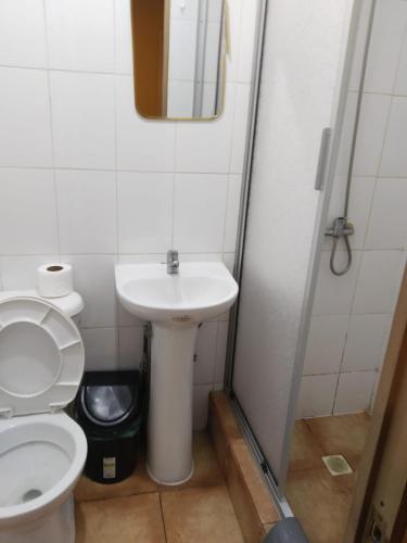 Koupelna v ubytování Hostal Nancy