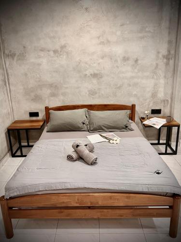 Ένα ή περισσότερα κρεβάτια σε δωμάτιο στο Mori2Loft
