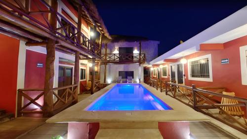 Bazén v ubytování Holbox Isla Bonita nebo v jeho okolí
