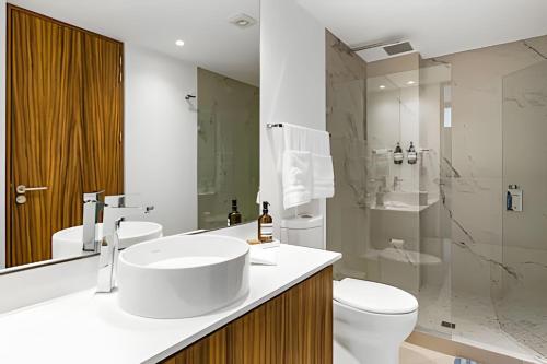 Koupelna v ubytování Refugio de ensueño con acceso a la playa