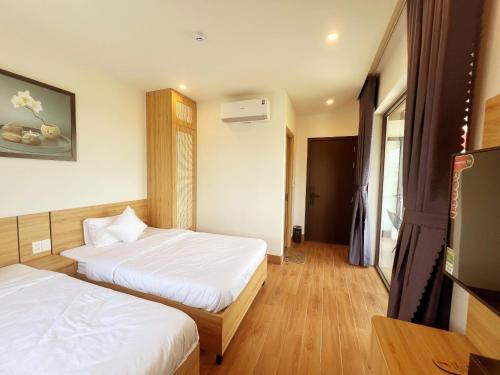 Cama o camas de una habitación en Gori Hotel