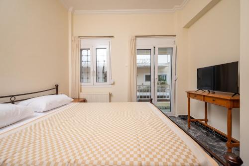 Un pat sau paturi într-o cameră la Centrale