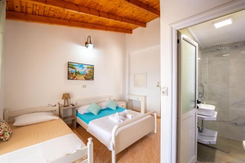 Koupelna v ubytování Hotel Portokali