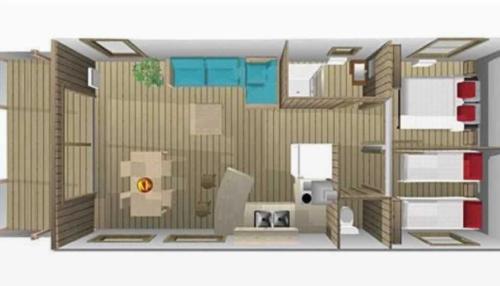 Posezení v ubytování Camping 4 étoiles - Piscine - eehda0