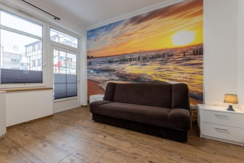 Posezení v ubytování Apartament 2 pokojowy