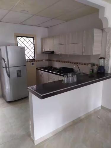 Kuchyň nebo kuchyňský kout v ubytování CASA EN BARRIO Kirpas