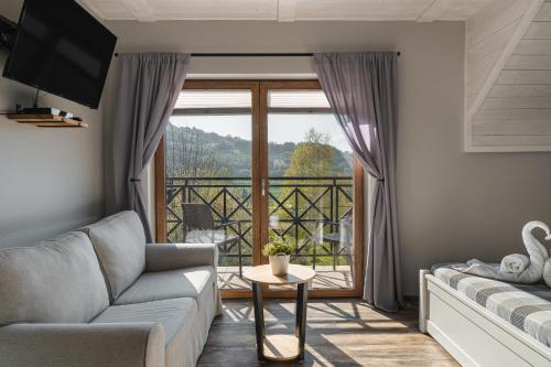 Ruang duduk di Gościniec Zaskalnik Szczawnica