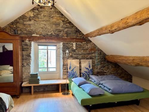 Ένα ή περισσότερα κρεβάτια σε δωμάτιο στο Casa Belgeri - B&B con 12-14 posti letto