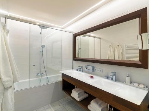 Koupelna v ubytování Hotel Zinnkrügl