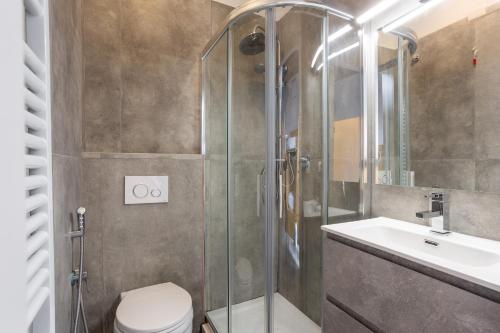 Koupelna v ubytování Hotel Paola