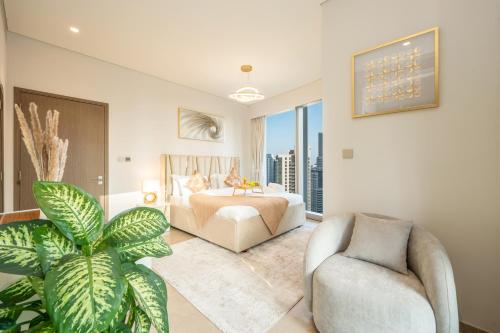 Gallery image of Luxury 2BR with Full Burj Views 2min Walk to Dubai Mall in Dubai