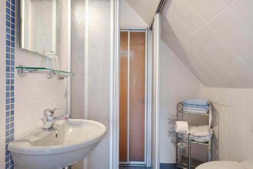Koupelna v ubytování Haus Scherer