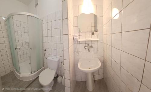 Kúpeľňa v ubytovaní Hotel Eden 24h