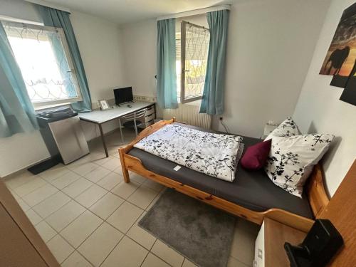 Postel nebo postele na pokoji v ubytování Franken Zimmer