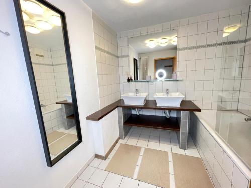 Ванная комната в Ferienwohnung Denkendorf 2