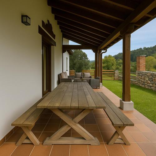 Patio nebo venkovní prostory v ubytování Laurel de Gulpiyuri de Llanes