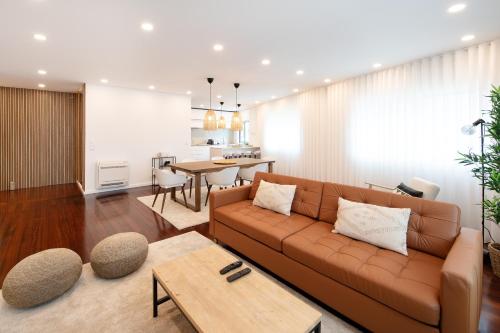 Χώρος καθιστικού στο Costa Nova Premium Apartment & Pool