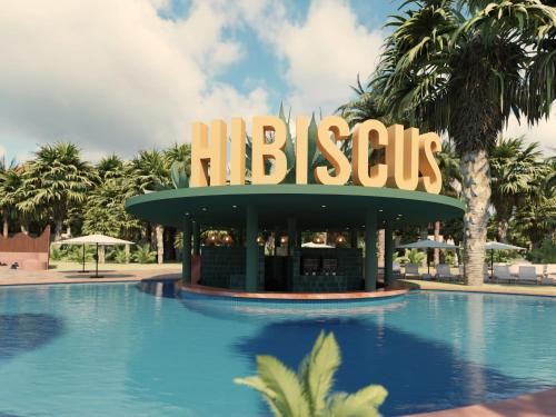 a resort with a sign that reads hibiscus at Bahia Principe Grand Tequila - Adults Only All Inclusive - New Opening Dec 2025 in Akumal