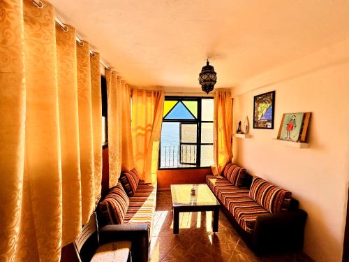 Zona de estar de Atlas Hostel Taghazout